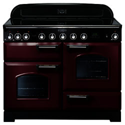 Rangemaster Classic Deluxe 110 Induction Hob Range Cooker Cranberry